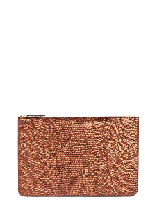 Shimmer Leather Pouch - Medium