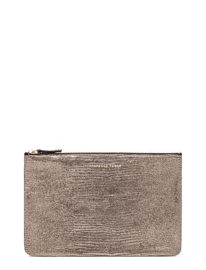 Shimmer Leather Pouch - Medium