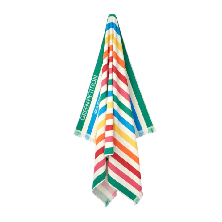 Beach Towel in a Bag - Rainbow Stripe