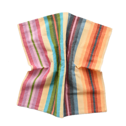 Mini Rainbow Stripe Napkins - Set of 4