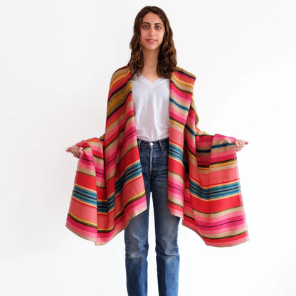 Desert Shawl - Red Stripe