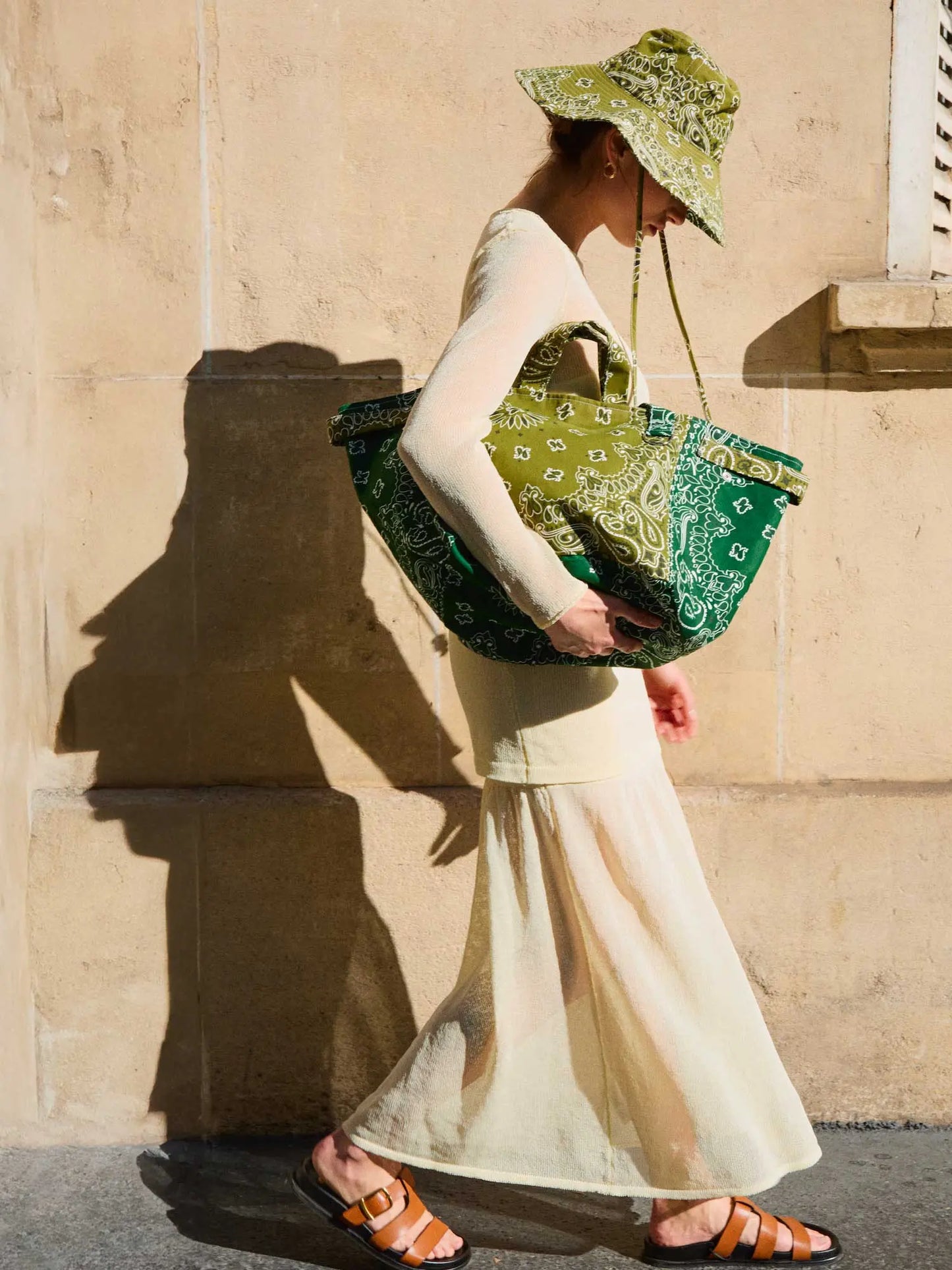 Trapeze Quilted Colorblock Tote Bag