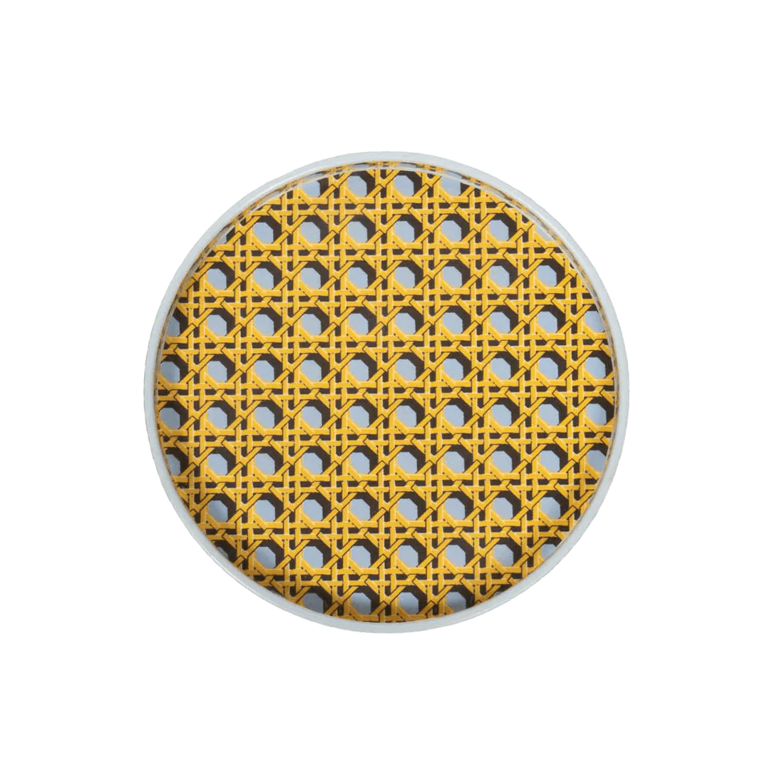 Regency Caning Tray - Wedgewood Blue