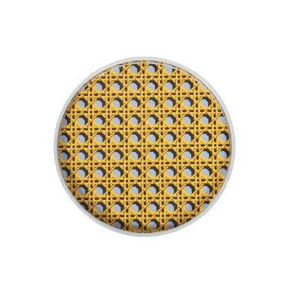 Regency Caning Tray - Wedgewood Blue