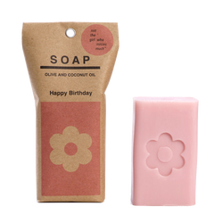 Soap Bar - Happy Birthday Flower