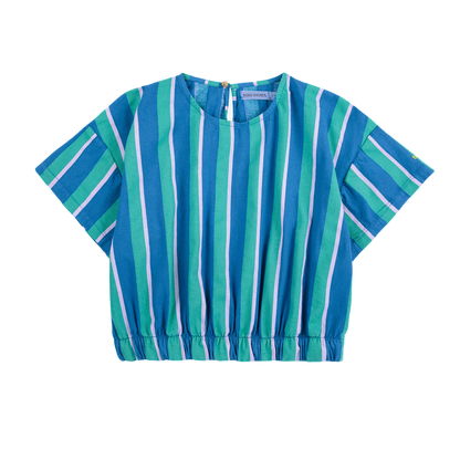 Striped Crop Shirt