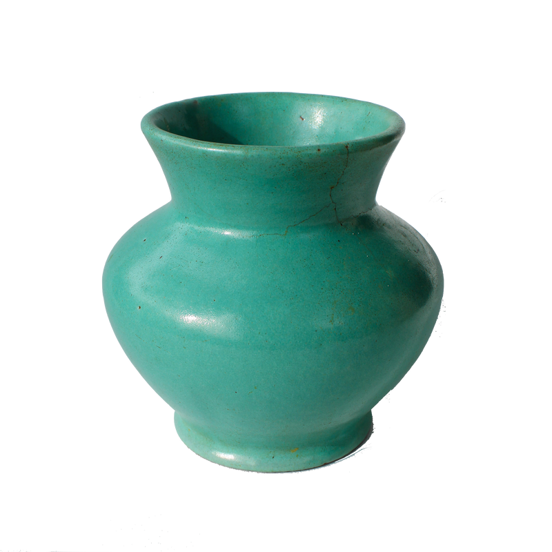Rustic Turquoise Pottery Vase