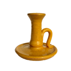 Yellow Ceramic Candleholder