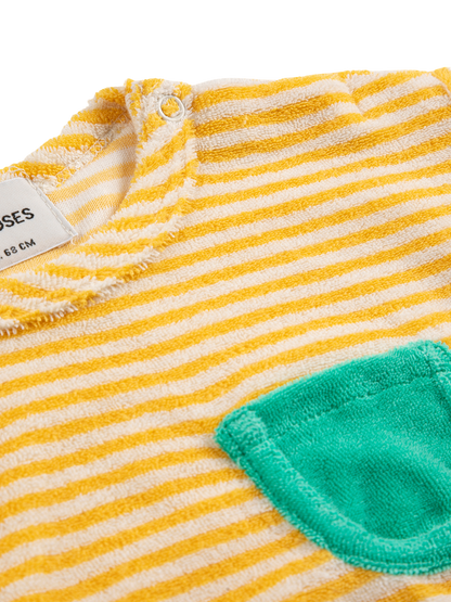 Yellow Stripes Terry Cloth T-Shirt