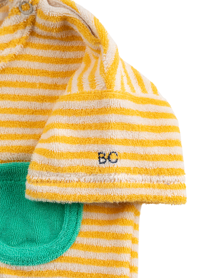 Yellow Stripes Terry Cloth T-Shirt