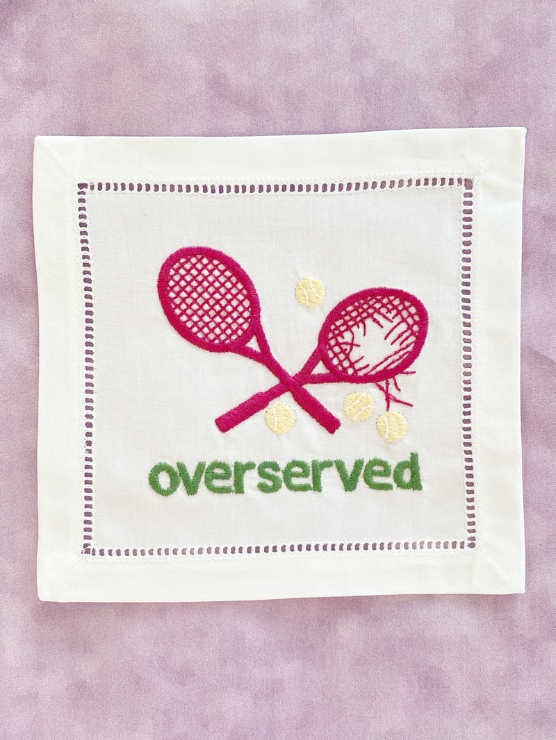 Overserved Cocktail Napkin Set - Pink