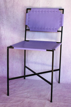 Leather Stitch Chair - Cardoon Purple (Damaged)
