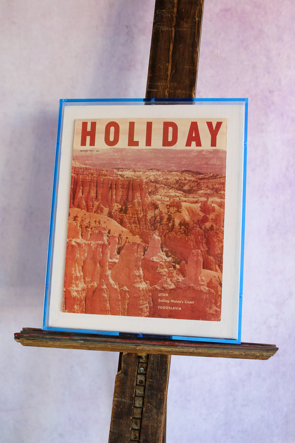 Framed Holiday Magazine Cover - August 1953, "Utah"