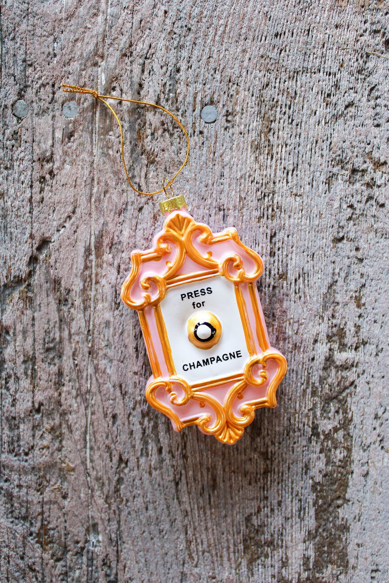 Champagne Button Ornament