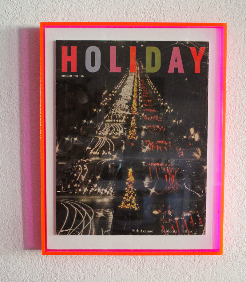 Framed Holiday Magazine Cover - December 1953, "Park Avenue"