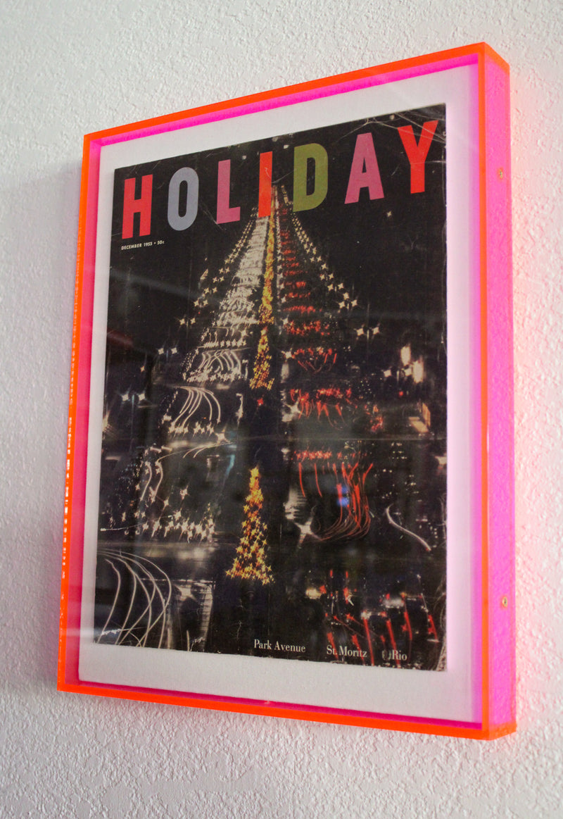 Framed Holiday Magazine Cover - December 1953, "Park Avenue"