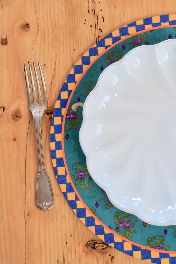 Elephant Placemat - Peacock