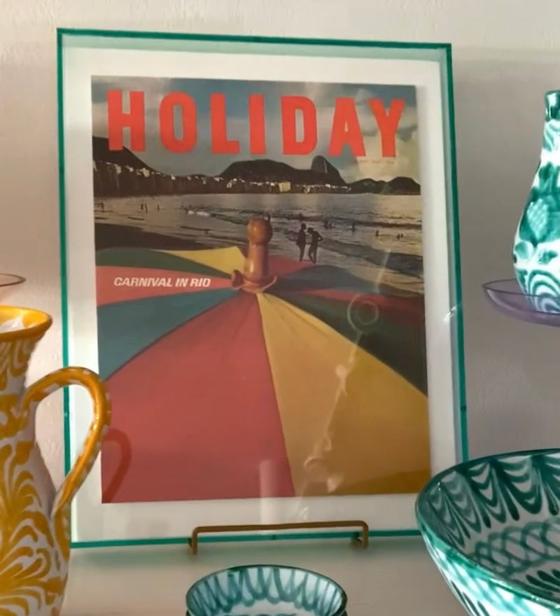 Framed Holiday Magazine Cover - February 1966, "Rio"
