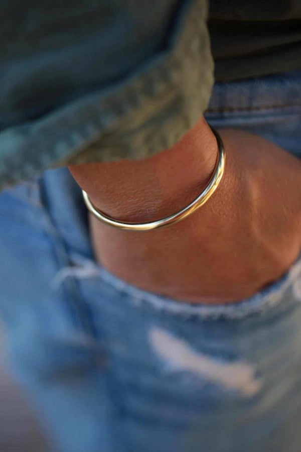 Marie Gold Cuff Bangle Bracelet
