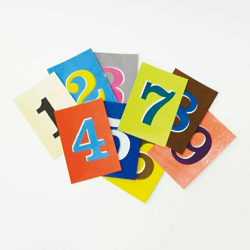 Risograph Printed Number Postcards
